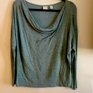 Green cow neck large sage green